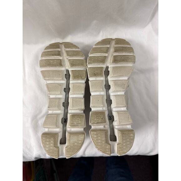 On Cloud 6 White Gray Lace Sneakers Sz 6/EU37 (as is) GS - Picture 6 of 8